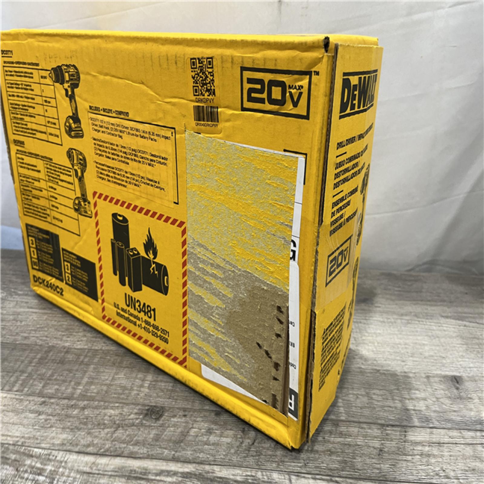 NEW - DEWALT 20V MAX Cordless Drill/Impact 2 Tool Combo Kit