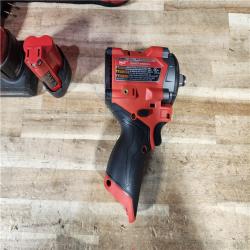 HOUSTON LOCATION - AS - IS Milwaukee FUEL 12V Li-Ion Brushless Cordless Stubby 1/2 in. Impact Wrench Kit