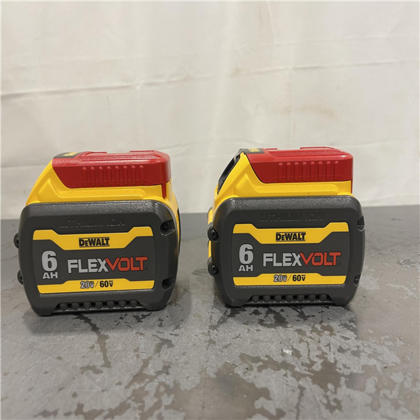 AS-IS- DEWALT FLEXVOLT 20-Volt/60-Volt MAX Lithium-Ion 6.0Ah Battery Pack (2-Pack)