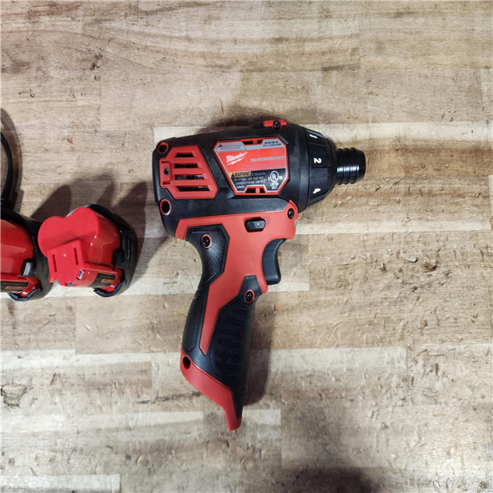 HOUSTON LOCATION - AS - IS Milwaukee 12V Lithium-Ion Cordless 1/4 in. Hex Screwdriver Kit