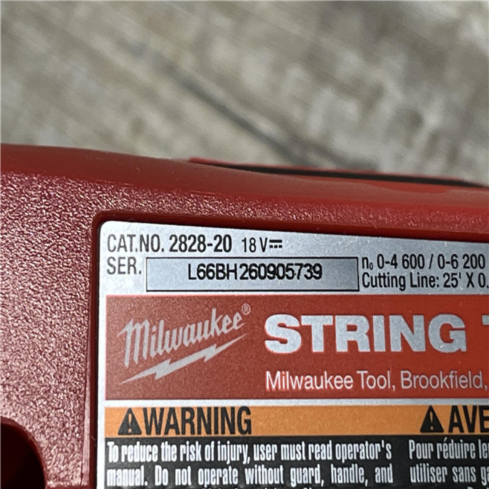 AS-IS Milwaukee Brushless 18V 16 in. Cordless Battery Powered String Trimmer Kit
