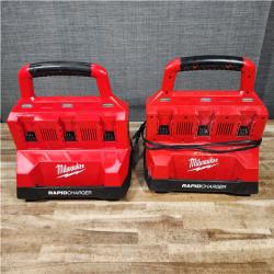 HOUSTON LOCATION - AS - IS MILWAUKEE BATTERY CHARGER PACK QTY - 2