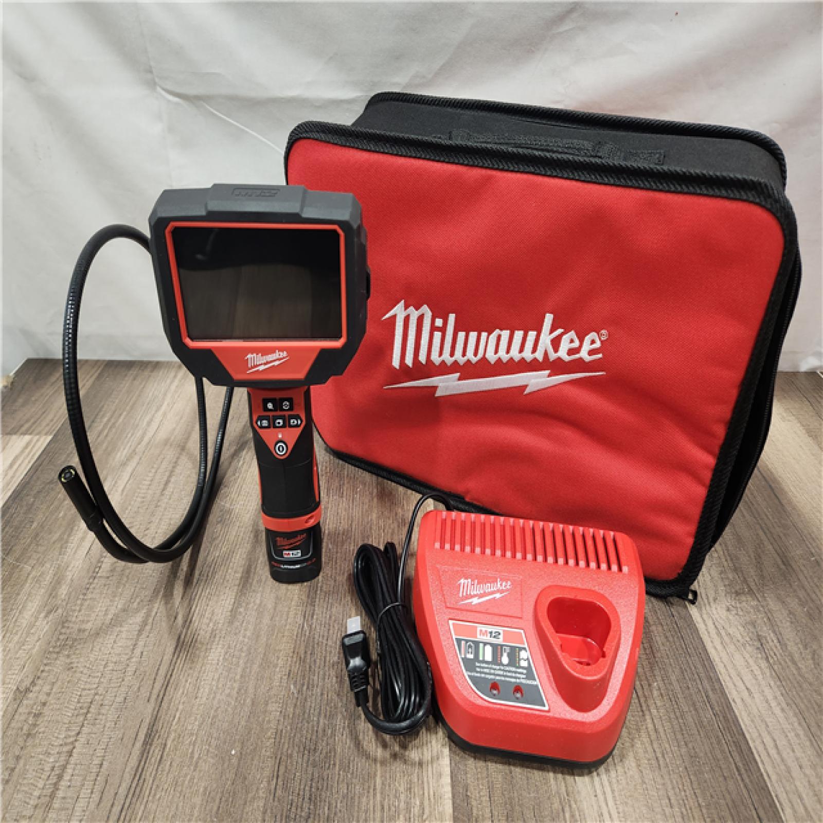 AS-IS- MILWAUKEE M12 12V Lithium-Ion Cordless M-SPECTOR 360-Degree 4 Ft. Inspection Camera Kit