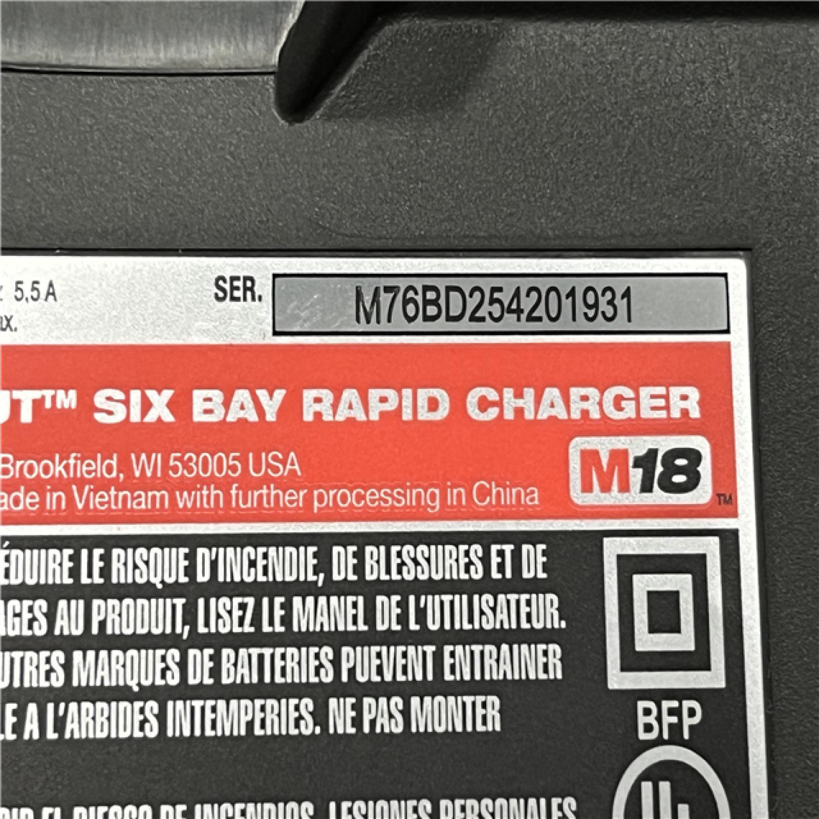 AS-IS Milwaukee 18V Lithium-Ion PACKOUT 6-Port Rapid Charger