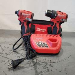 AS-IS- Milwaukee M12 Cordless Brushless 2 Tool Combo Kit