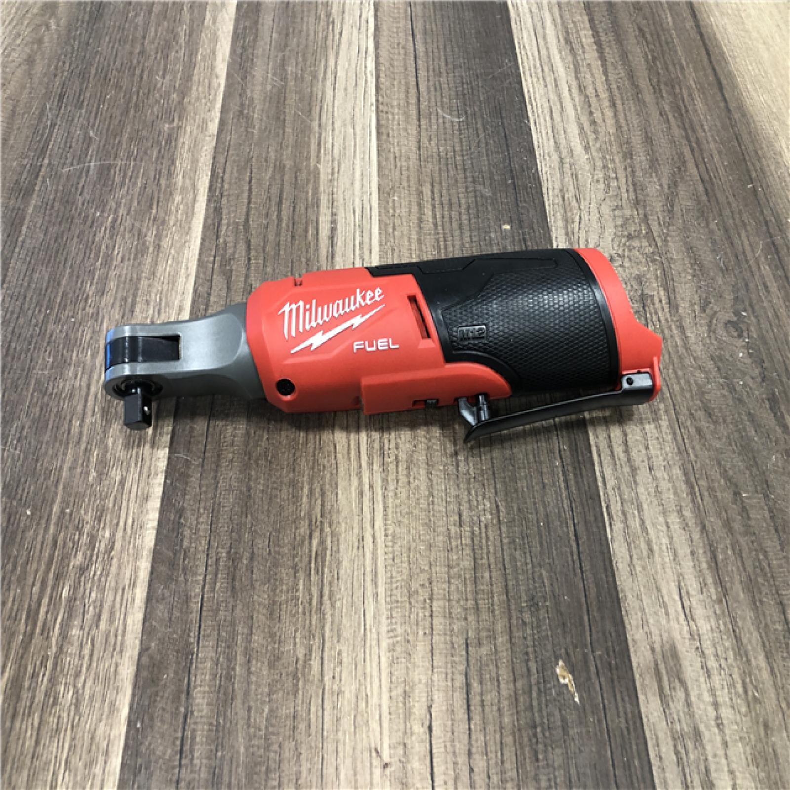 AS-IS Milwaukee  FUEL 12-Volt Lithium-Ion Brushless Cordless High Speed 3/8 in. Ratchet (Tool-Only)