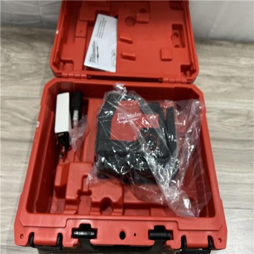 AS-IS Milwaukee 100 ft. REDLITHIUM Lithium-Ion USB Green Rechargeable Cross Line Laser Level Kit