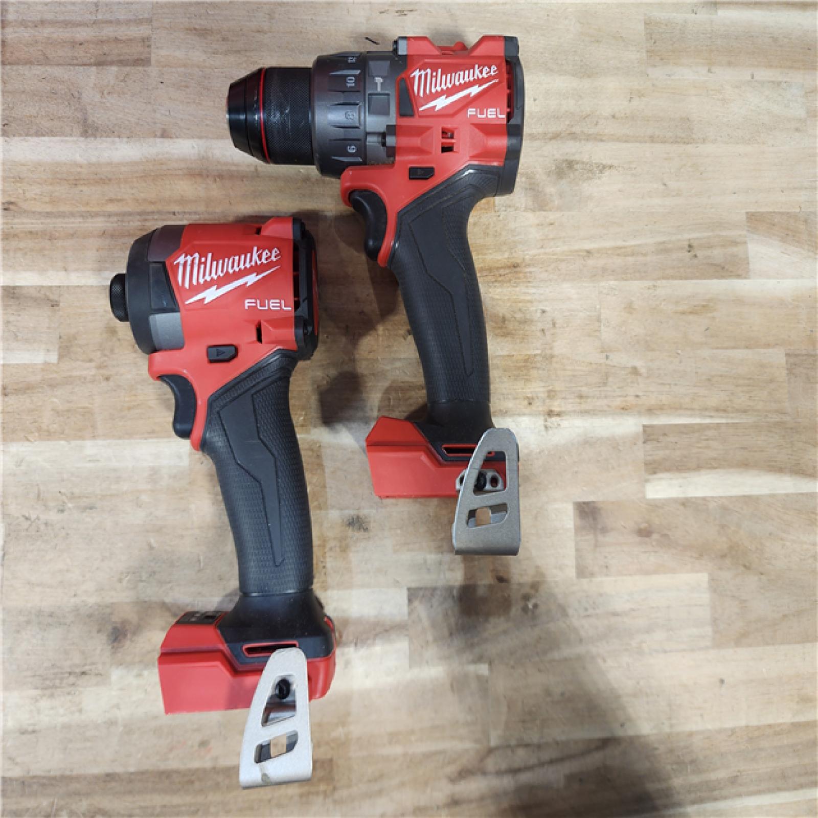 HOUSTON LOCATION - AS-IS Milwaukee  FUEL 18V Lithium-Ion Brushless Cordless Hammer Drill and Impact Driver Combo Kit