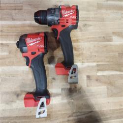 HOUSTON LOCATION - AS-IS Milwaukee  FUEL 18V Lithium-Ion Brushless Cordless Hammer Drill and Impact Driver Combo Kit
