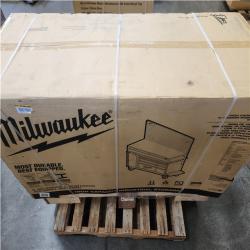 Phoenix NEW Milwaukee High Capacity 61 in. W x 22.1 in D 11-Drawer Mobile Workbench Cabinet with Solid Wood Top and Pegboard