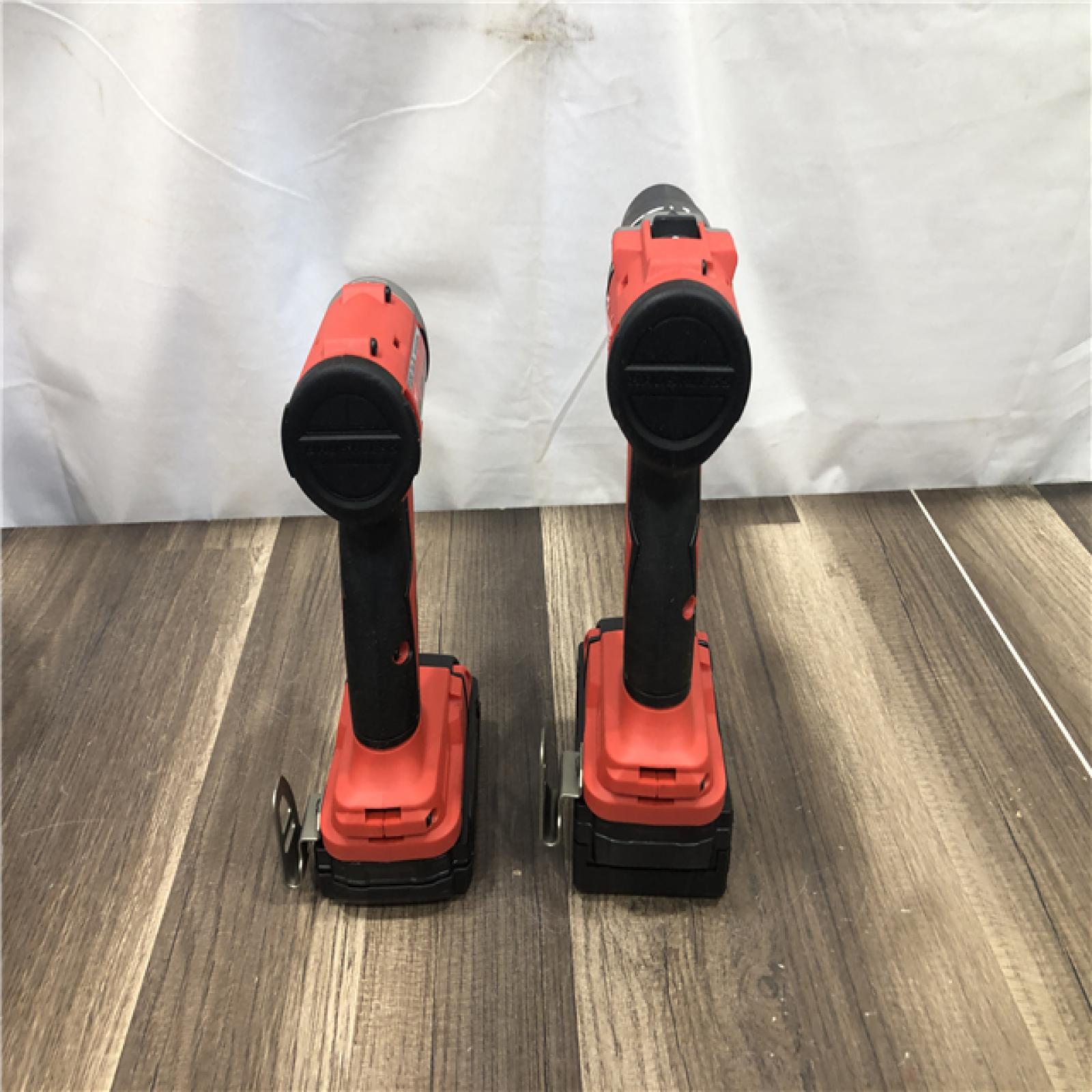 AS-IS Milwaukee 18-Volt Lithium-Ion Brushless Cordless Compact Hammer Drill/Impact Combo Kit