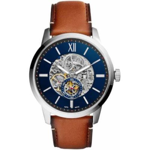 AS-IS Townsman Brown Leather Strap Watch 48mm - Brown - Fossil Watches