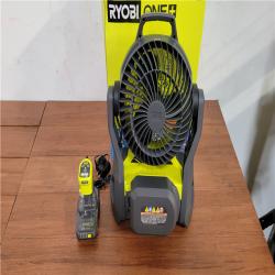 California NEW Ryobi One+ 18V 7.5 Bucket Top Misting Fan Kit  Includes (1) Battery & Charger