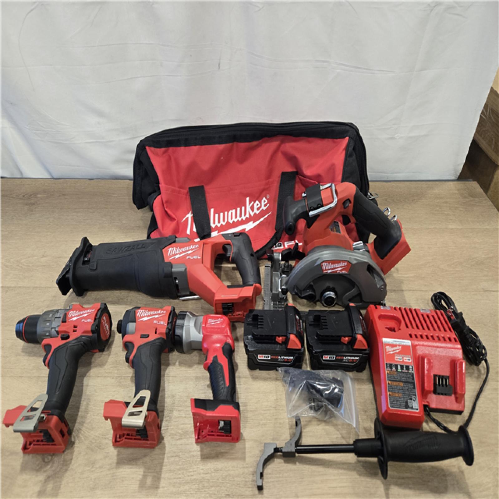 AS-IS Milwaukee M18 FUEL 18V Cordless 5-Tool Combo Kit