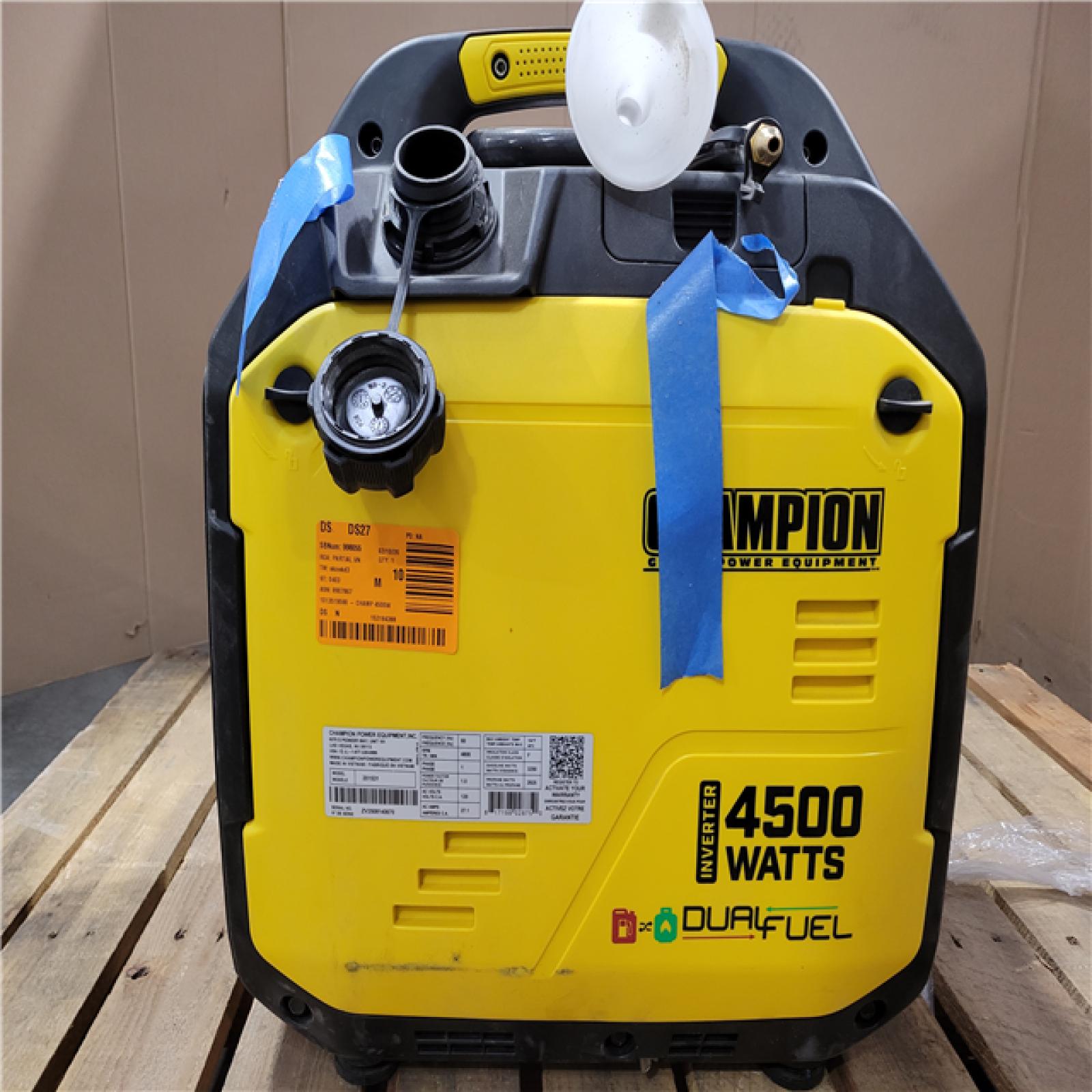 CALIFORNIA AS-IS CHAMPION PORTABLE GENERATOR