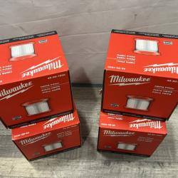 NEW - Milwaukee 18/12 HEPA Wet/Dry Vacuum Filter for Milwaukee Models 0880-20  0970-20  & 0960-20 Vacuums (Lot Of 4)