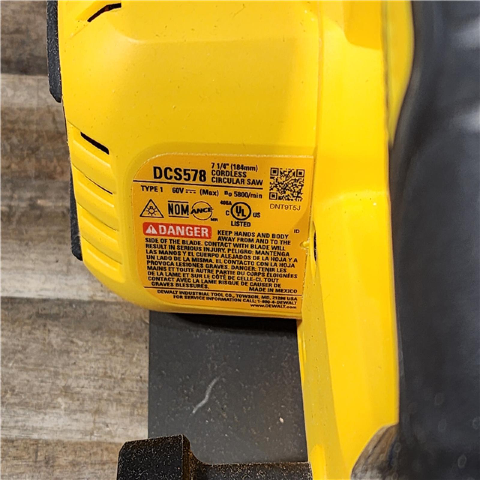 HOUSTON LOCATION - AS-IS DeWALT Flexvolt Max 7-1/4 60V Brushless Circular Saw (Tool Only)