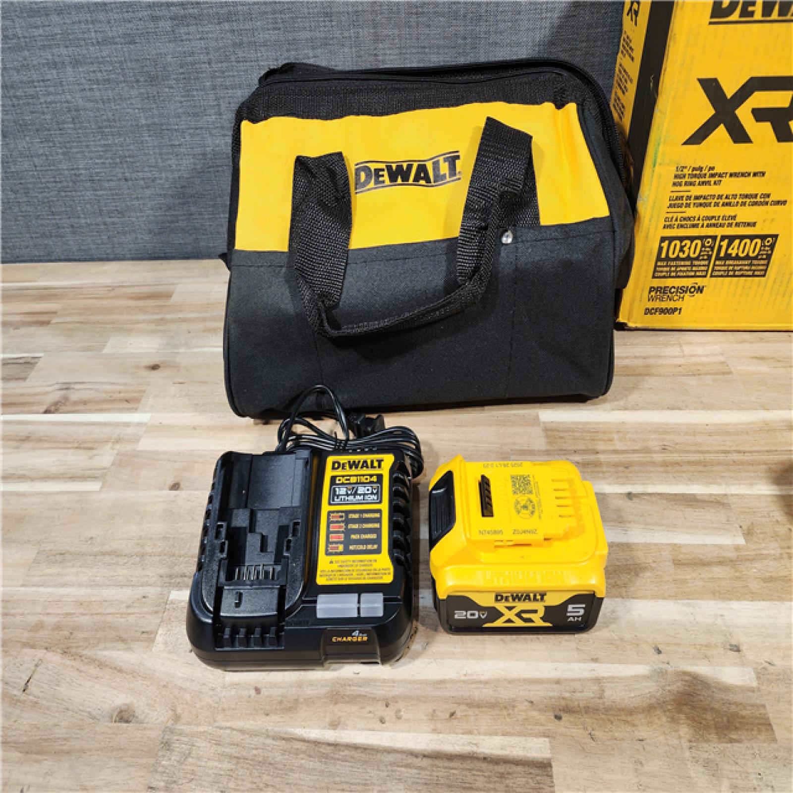 HOUSTON LOCATION - AS-IS (APPEARS LIKE NEW) DEWALT 20V MAX* XR 1/2 High Torque Impact Wrench W/ BATTERY & CHARGER