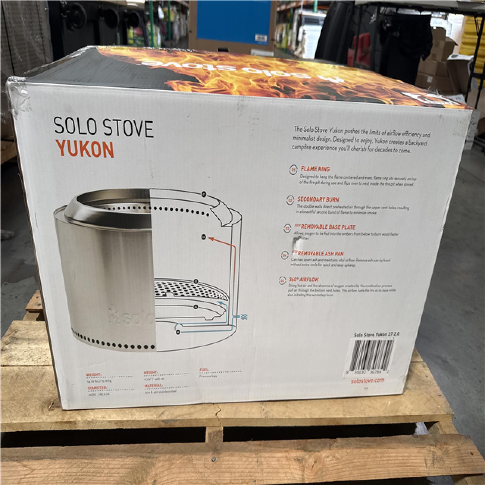 CALIFORNIA LIKE NEW SOLO STOVE YUKON BACKYARD FIRE PIT HOME IMPROVEMENT PALLET