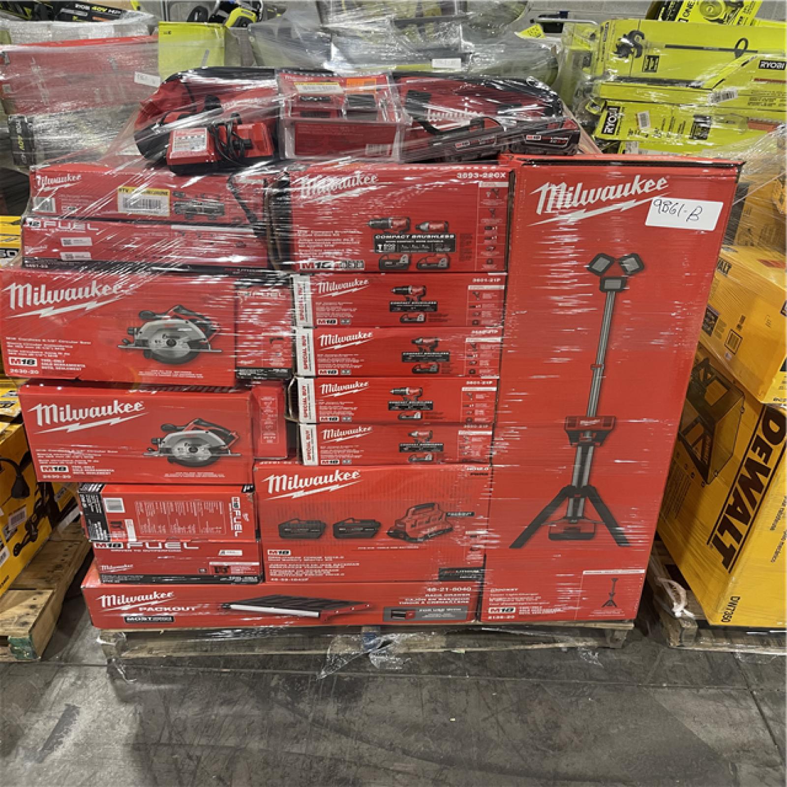 Pittston Location As-Is Power Tools Partial Truckload (15 Pallets) 9861-B