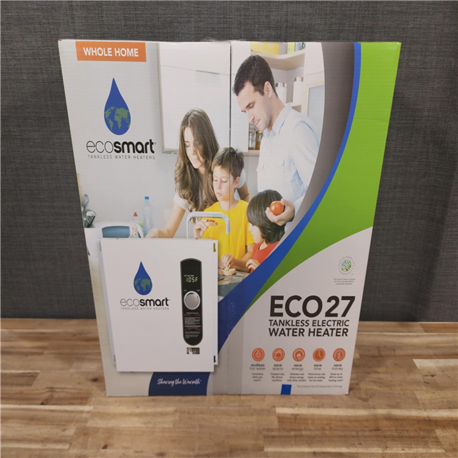 HOUSTON LOCATION - AS-IS (NEW) ECO27 TANKLESS ELECTRIC WATER HEATER