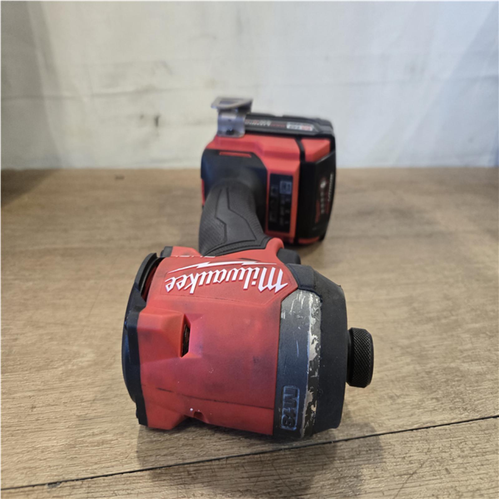 AS-IS Milwaukee FUEL 18V Lithium-Ion Brushless Cordless Hammer Drill and Impact Driver Combo Kit