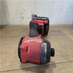 AS-IS Milwaukee FUEL 18V Lithium-Ion Brushless Cordless Hammer Drill and Impact Driver Combo Kit