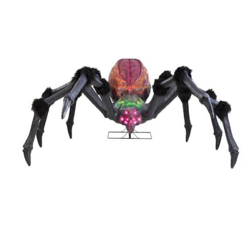 Phoenix NEW Home Accents Holiday 9.5 ft. Long Gruesome Grounds Giant-Sized LED Arachnophobia Spider