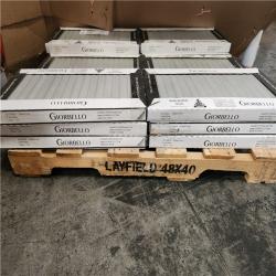 Phoenix AS-IS Giorbello Spanish Pureform 12 in. x 24 in. x 9mm Porcelain Floor and Wall Tile Pallet - Natural Deco Gray(16 PCS, 34 sq. ft.)