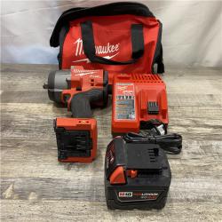 AS-IS Milwaukee FUEL 18V Lithium-Ion Brushless Cordless 1/2 in. Impact Wrench w/Friction Ring Kit