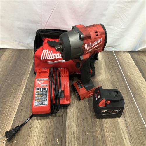 AS-IS Milwaukee FUEL 18V Lithium-Ion Brushless Cordless 1/2 in. Impact Wrench w/Friction Ring Kit