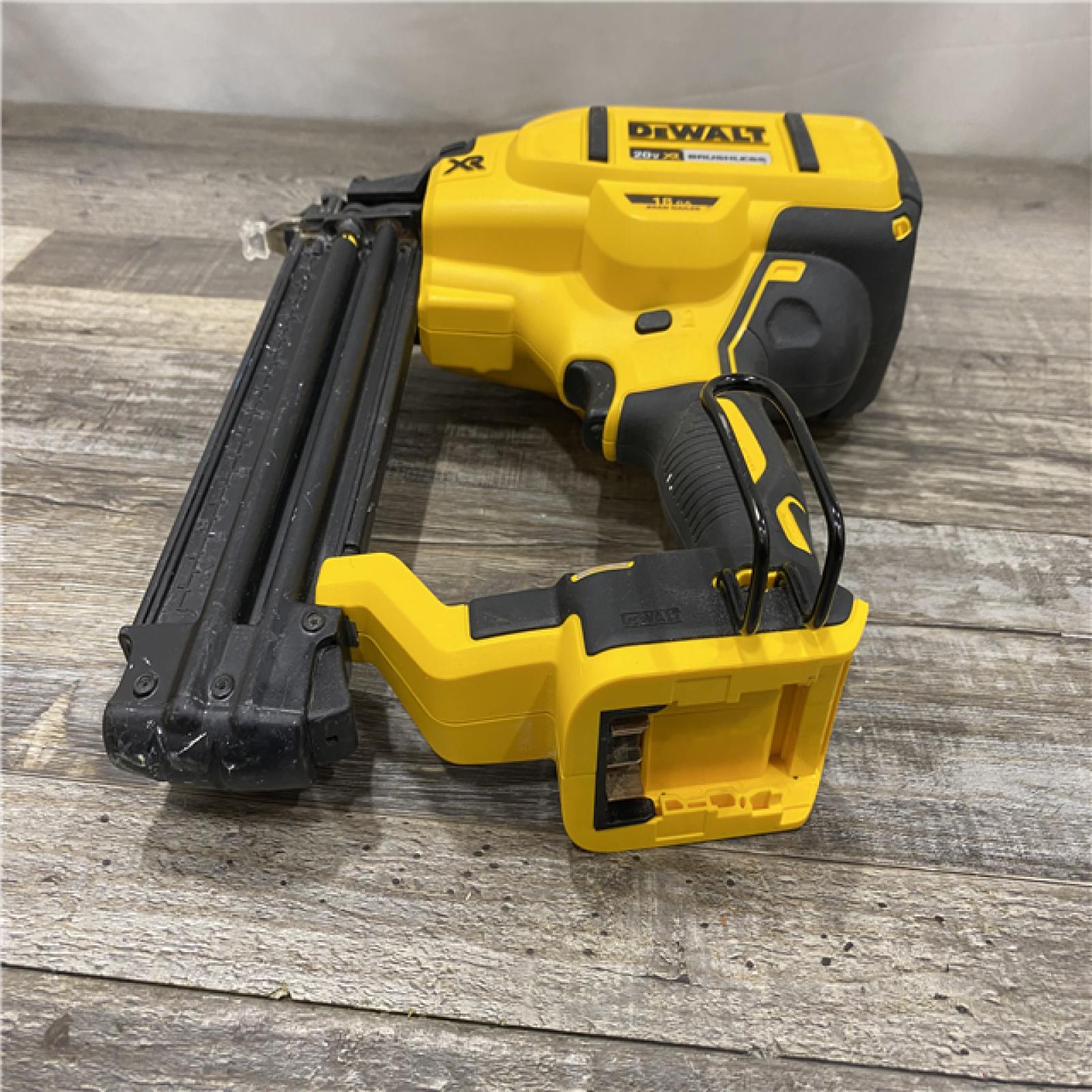 AS-IS DEWALT 20V MAX XR Lithium-Ion Electric Cordless 18-Gauge Brad Nailer (Tool Only)