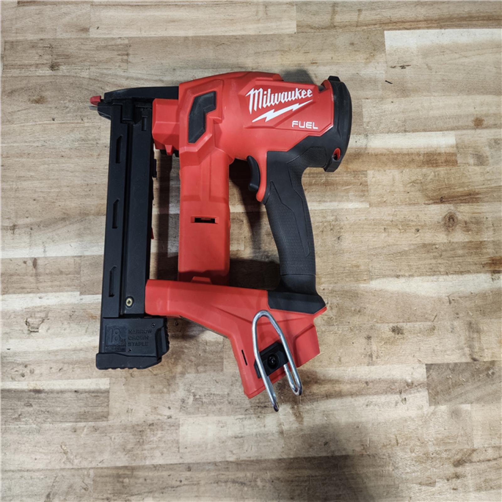 HOUSTON LOCATION - AS-IS Milwaukee FUEL 18-Volt Lithium-Ion Brushless Cordless 18-Gauge 1/4 in. Narrow Crown Stapler (Tool-Only)