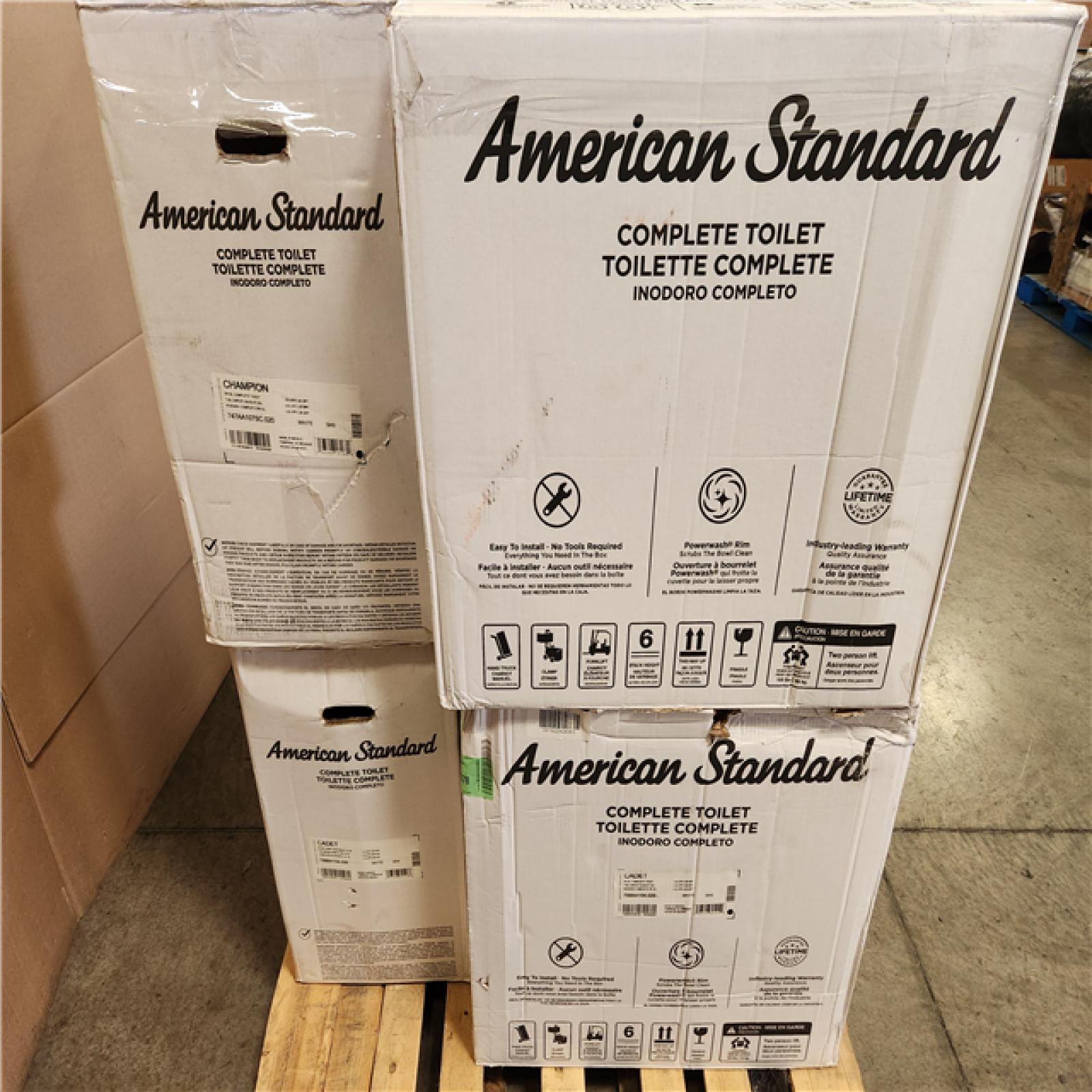 Phoenix AS-IS Mixed American Standard Toilet Pallet (6 Toilets)