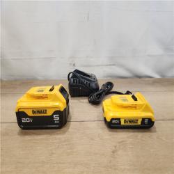 AS-IS- DEWALT 20V MAX Lithium-Ion Battery Kit with 5.0Ah and 2.0Ah Battery and Charger