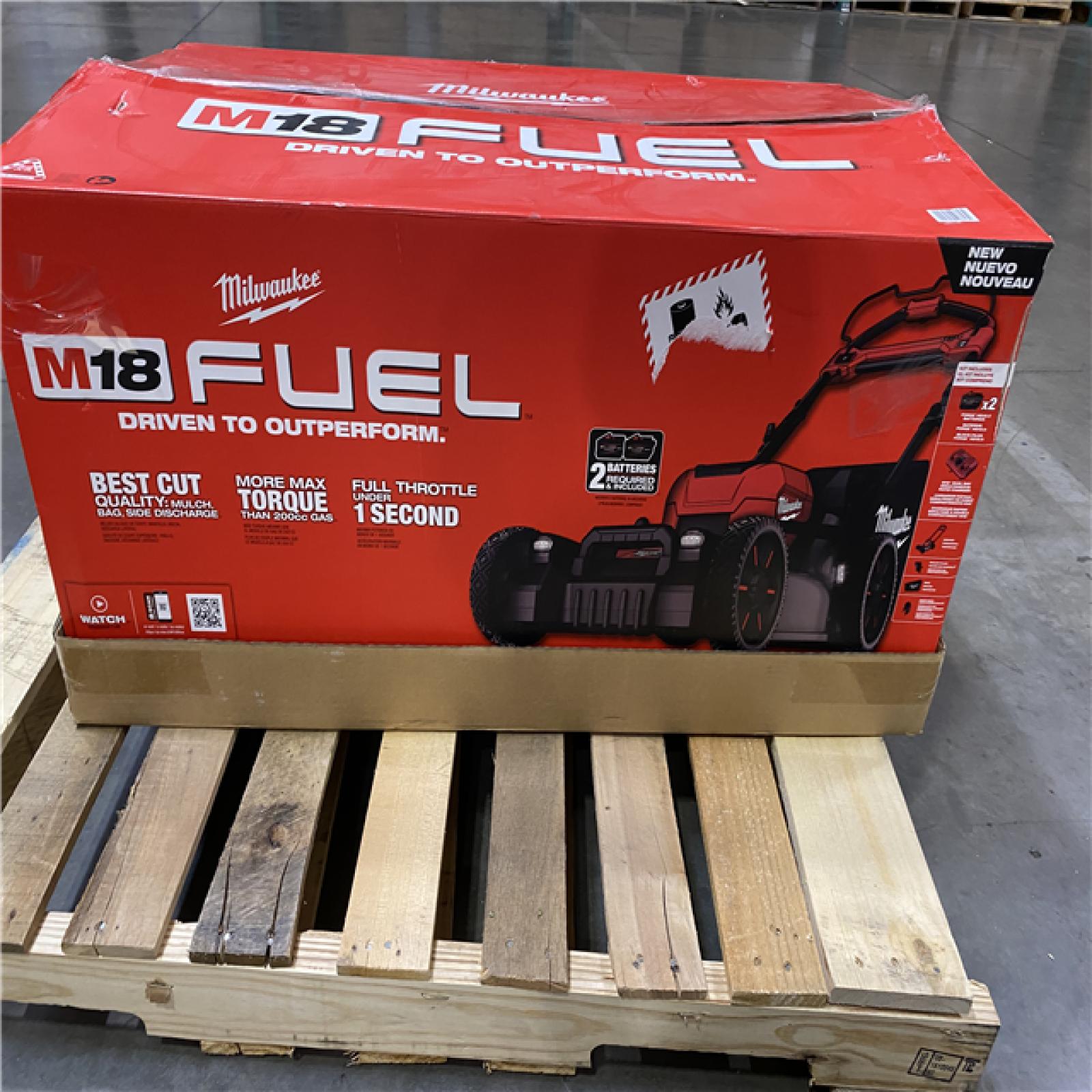 As-Is- M18 FUEL Brushless Cordless 21 in. Walk Behind Dual Battery Self-Propelled Mower W/(2) 12.0Ah Battery and Rapid Charger