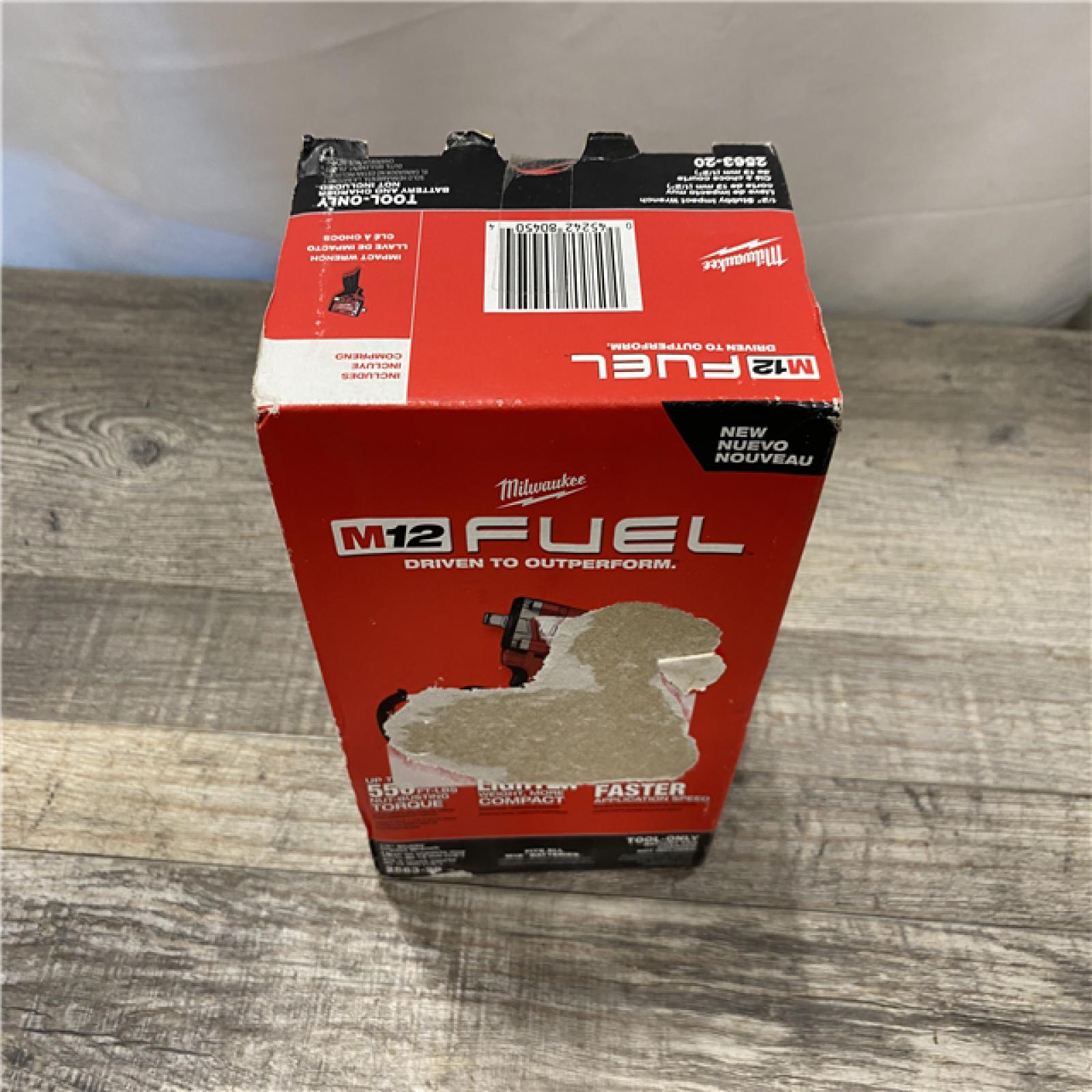 NEW - Milwaukee FUEL 12V Lithium-Ion Brushless Cordless Stubby 1/2 in. Impact Wrench (Tool-Only)