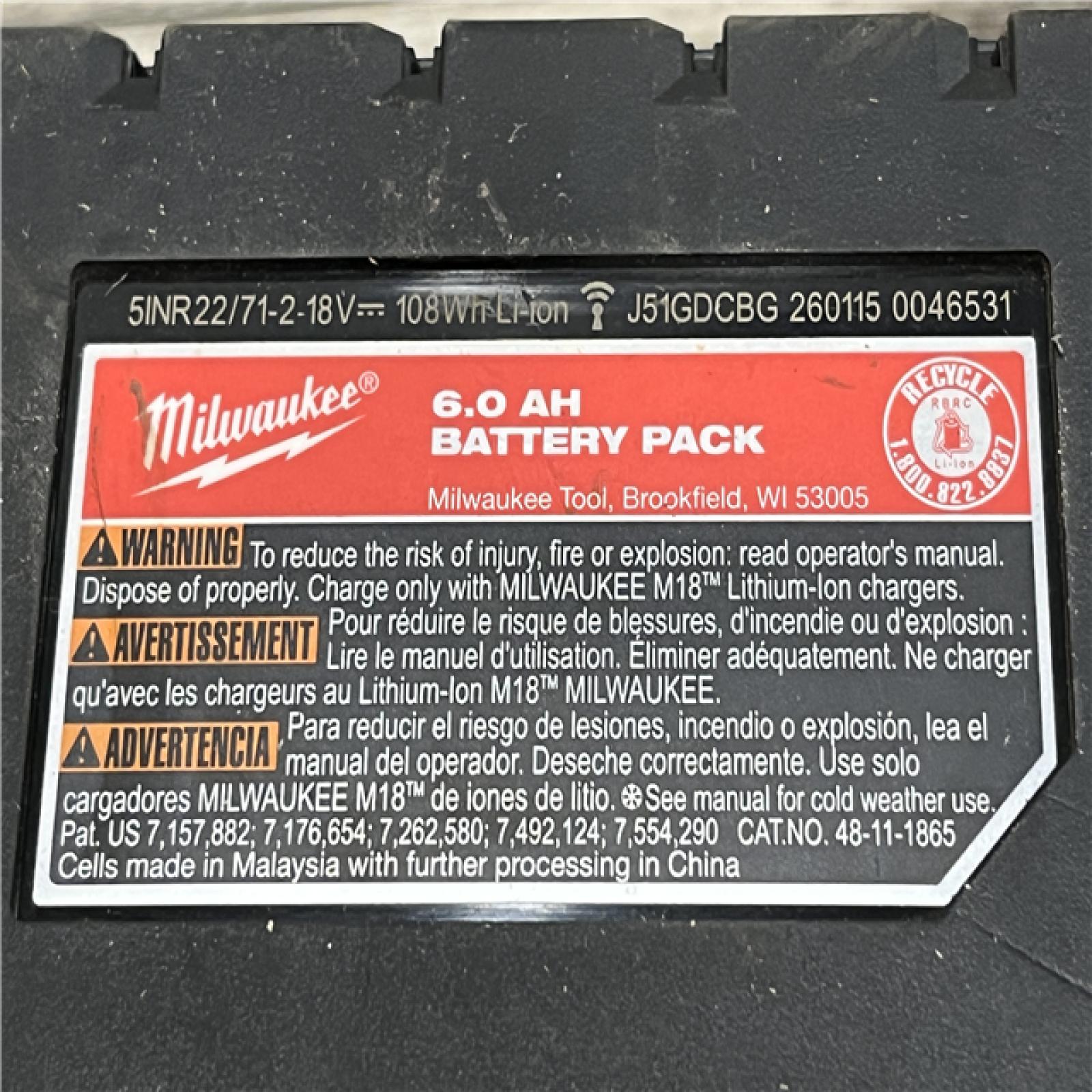 AS-IS Milwaukee 18-Volt Lithium-Ion High Output Starter Kit