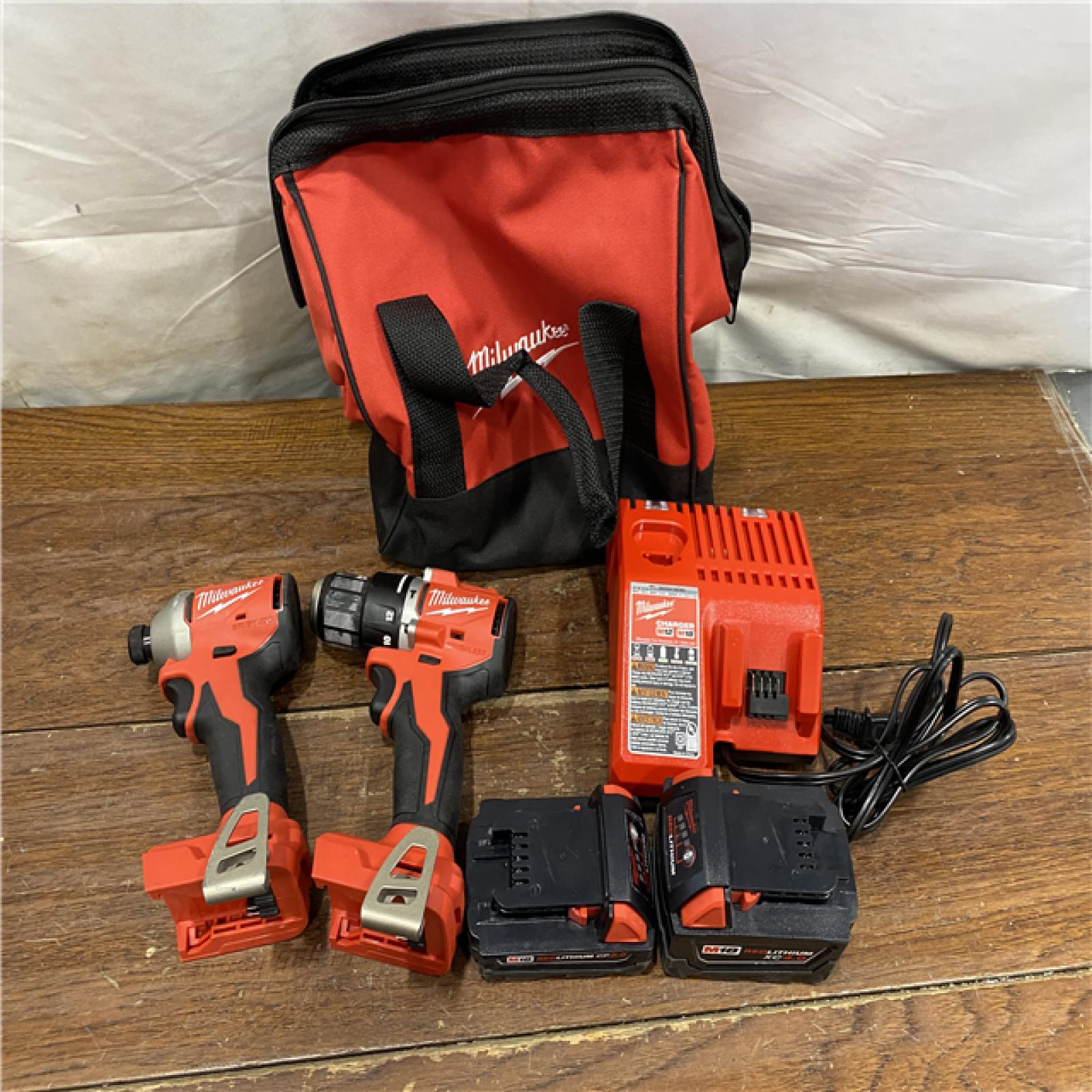 AS-IS Milwaukee M18 Compact Brushless 2-Tool Combo Kit