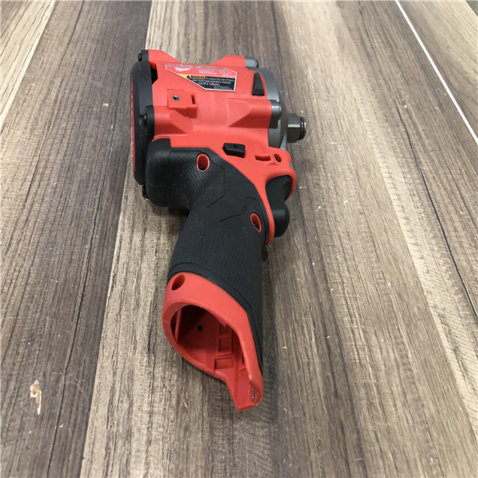 AS-IS Milwaukee FUEL 12V Lithium-Ion Brushless Cordless Stubby 1/2 in. Impact Wrench (Tool-Only)