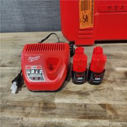 HOUSTON LOCATION - AS-IS MILWAUKEE 12-Volt Lithium-Ion Force Logic Cordless Press Tool Kit (4 Jaws Included) with Two 1.5 Ah Battery and Hard Case