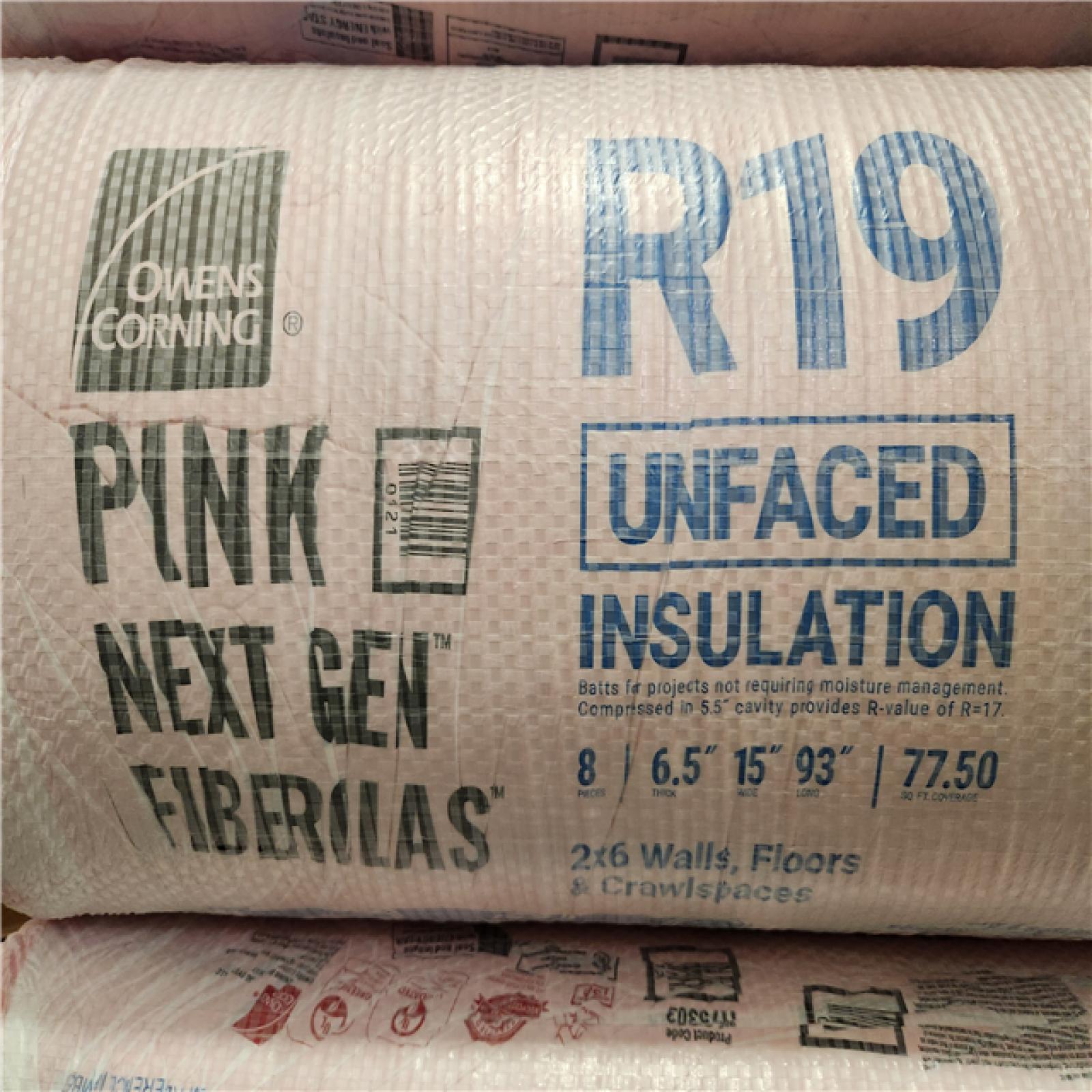 Phoenix Location Owens Corning R-19 Unfaced Fiberglass Insulation Batt 15 in. x 93 in. (15 Bags 1162 Sq. Ft. )