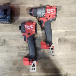 HOUSTON LOCATION - AS-IS MILWAUKEE M18 FUEL 18V Lithium-Ion Brushless Cordless Hammer Drill and Impact Driver Combo Kit (2-Tool) with 2 Batteries