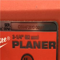 AS-IS - Milwaukee 18V Lithium-Ion Cordless 3-1/4 in. Planer (Tool-Only)