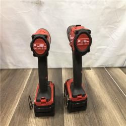 AS-IS Milwaukee FUEL 18V Lithium-Ion Brushless Cordless Hammer Drill and Impact Driver Combo Kit