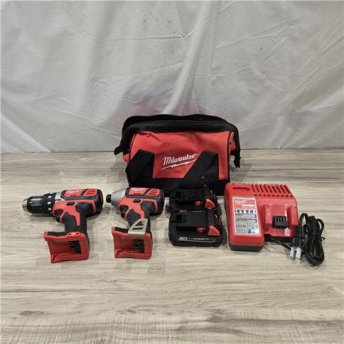 AS-IS Milwaukee 18V Cordless 2-Tool Drill/Driver and Impact Driver Kit