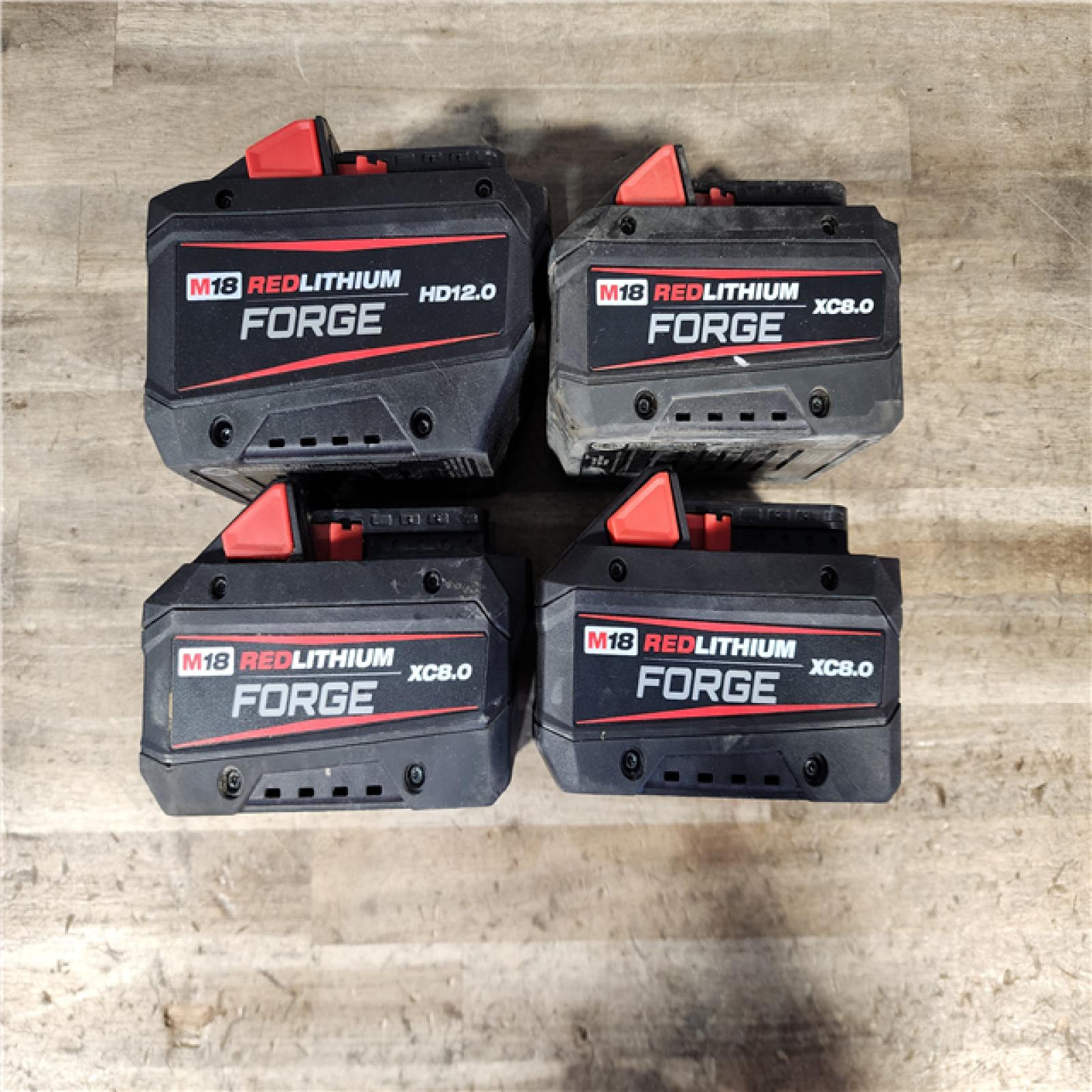 HOUSTON LOCATION - AS-IS MILWAUKEE FORGE BATTERY PACK QTY - 4