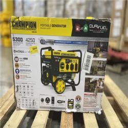 DALLAS LOCATION- AS-IS Champion 5300/4250-Watt Gasoline and Propane Powered Dual Fuel Portable Generator
