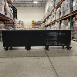 DALLAS LOCATION -  Husky Tool Storage Heavy Duty 96 in. W x 24 in. D Matte Black Mobile Workbench Cabinet with Stainless Steel Top