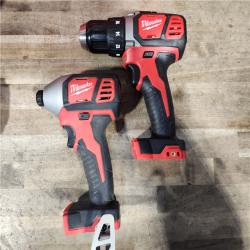 HOUSTON LOCATION - AS-IS Milwaukee 18V Cordless Brushed 2-Tool Drill/Driver and Impact Driver Kit